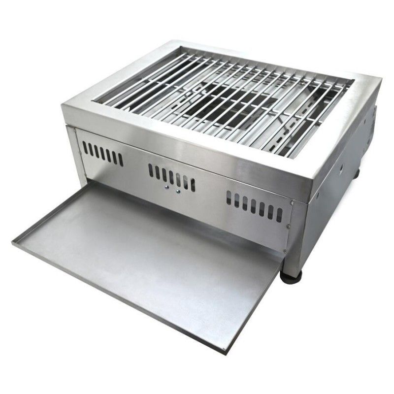 Gratar pe gaz Cattara cu plancha si cuptor de pizza, otel inoxidabil - TT14101