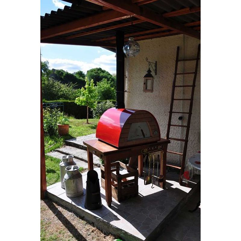 Cuptor traditional pe lemne Maximus rosu