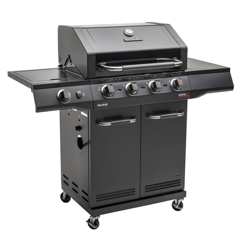 Gratar pe gaz Char-Broil Advantage Core B4 cu 4 arzatoare si arzator lateral, grile din fonta, TRU-Infrared 140971