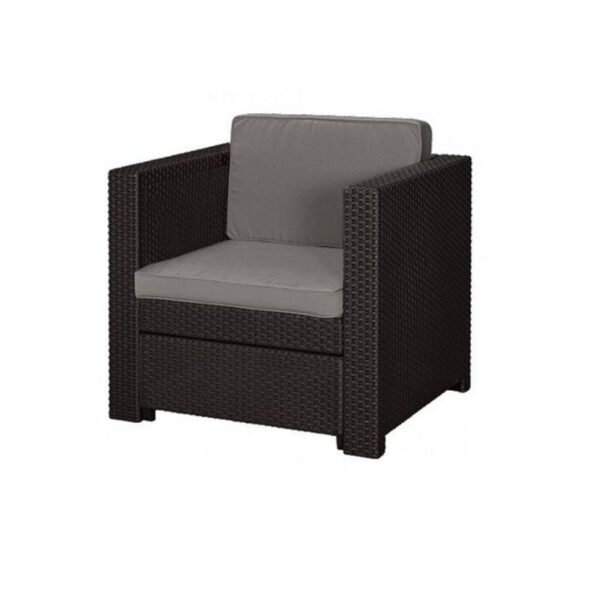 Scaun imitatie rattan maro Keter Provence