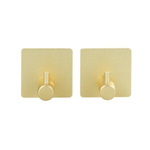 Set 2 carlige patrate Wenko Aluminium Ureo auriu mat 54860100