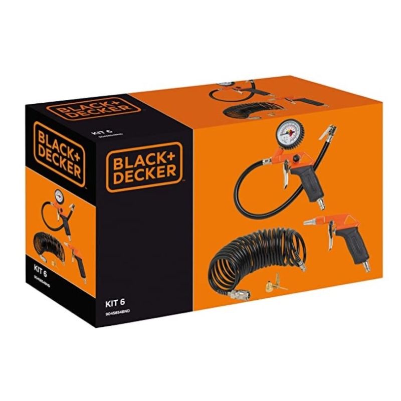 Kit Compresor Black+Decker 9045854BND 6 Accesorii