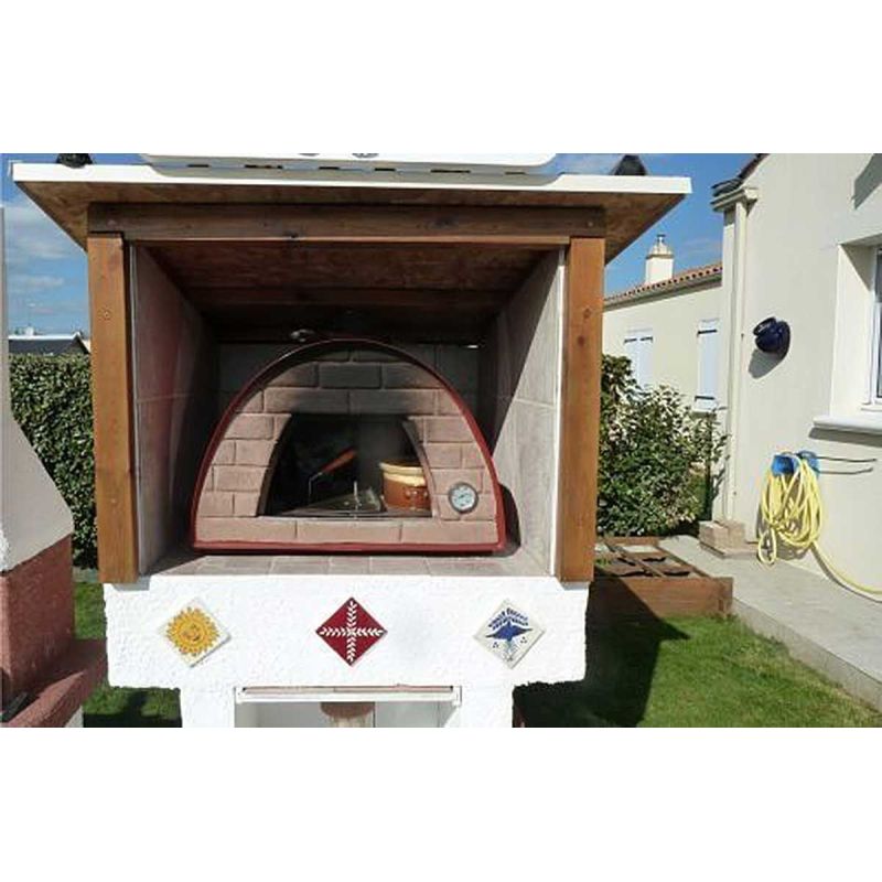 Cuptor traditional pe lemne Maximus rosu