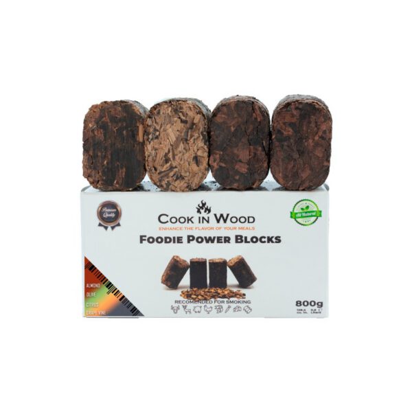 Set 4 foodie power block afumare Cook in Wood 4 x 200 g mix fructal FPB001.03