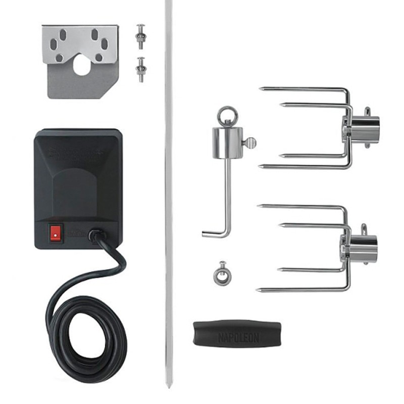 Kit de rotiserie din inox pentru modelele de gratare seria Rogue Napoleon 69912