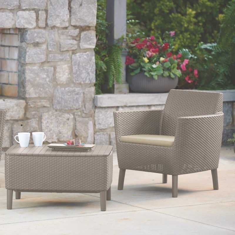 Set 2 fotolii ratan cappuccino Keter Salemo