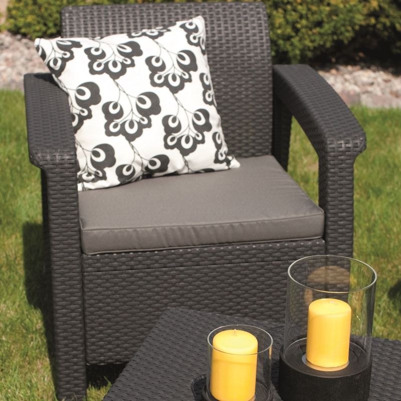 Set mobilier gradina graphite Keter Corfu
