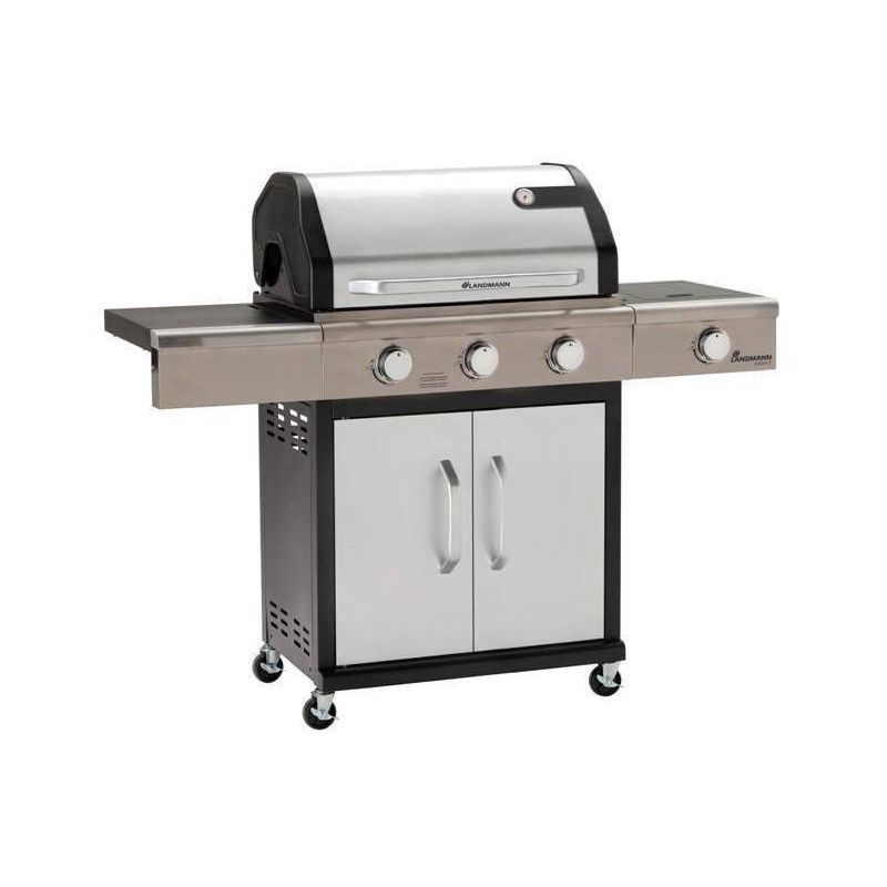 Gratar pe gaz Landmann Triton 12940, gratare din fonta, PTS 3+1 arzatoare din inox