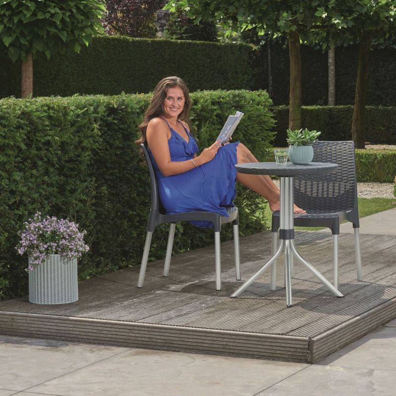 Set mobilier gradina antracit Keter Chelsea