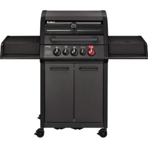 Gratar pe gaz, 3 arzatoare inox, arzator infrarosu, grile fonta, Enders Monroe Pro 3 SIK Turbo, 838133 grafit mat